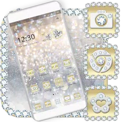 Luxury Gold & Silver Launcher Theme APK download