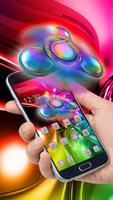 Color fidget spinner 3d theme Affiche