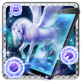 Fantástico Roxa Pegasus Tema ícone