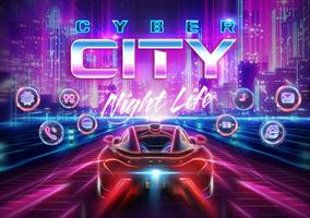 Fluorescent City Lights Theme স্ক্রিনশট 1