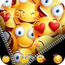 Zipper Smiley Emoji Theme APK