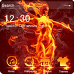 Fire aroud goddess Venus angel cool theme