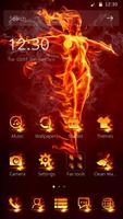 Fire aroud goddess Venus angel cool theme Affiche