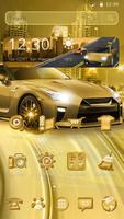 Gold Luxury Car Theme-poster