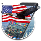 American Eagle & Flag 2d (free)Theme icon