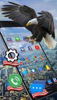 American Eagle & Flag 2d (free)Theme capture d'écran 1