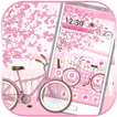 Sakura Pink Bicycle Launcher Theme