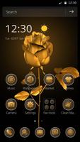 Golden  Black Rose Theme پوسٹر
