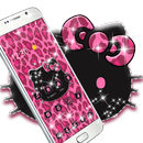 APK Kitty carino rosa leopardo gattino tema