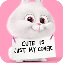 Fait intéressant mignon thème de lapin rose 3d APK