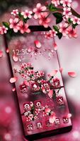 Floral Cherry Blossoms Sakura 2d theme captura de pantalla 2