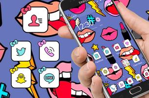 môi Fun graffiti 3d chủ đề ảnh chụp màn hình 1