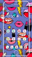 môi Fun graffiti 3d chủ đề ảnh chụp màn hình 3