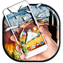 Damaged screen canopy prank Theme APK