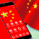 Red Chinese Flag National Banner Theme APK