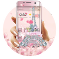 Pink Paris Eiffel Tower theme