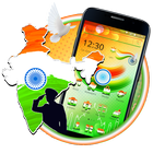 indian independence day Theme 2D icono