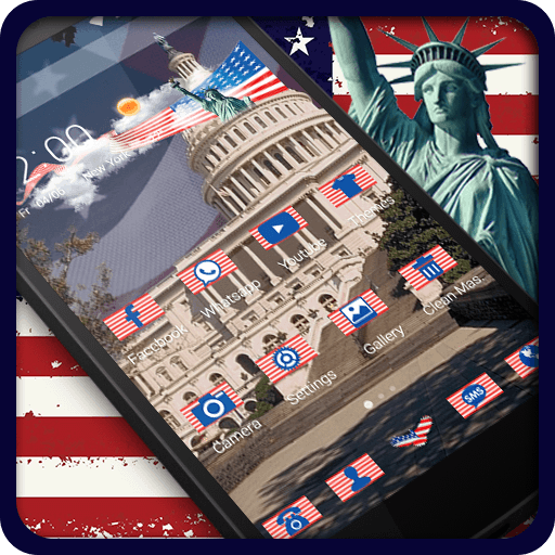 American Flag of USA Launcher