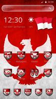 Happy Indonesia Independence day Theme 2D Affiche