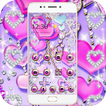 Glitter Diamond Love Hearts Theme