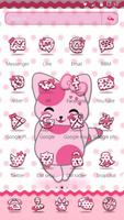 3 Schermata Cute Pink Kitten Blush Rose Theme