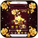 Golden Rose Diamond Star Theme APK