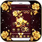 Golden Rose Diamond Star Theme icône