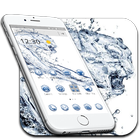 Crystal leopard Keyboard theme Splashing water icône
