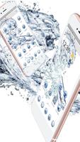 Crystal leopard Keyboard theme Splashing water captura de pantalla 2