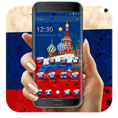Russian federation flag day theme icon