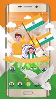 Independence Day Trio Flag wallpaper Theme plakat