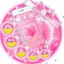 Pink Diamond Rose Theme APK