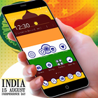 India Independence Day 2D Flag Theme icon