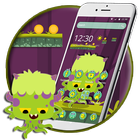 Comic Green Monster Theme (free) icône