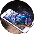 Blue Moto Fast Speed Theme APK