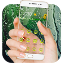 Crystal Rain Water Drops Theme APK