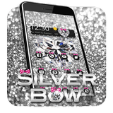 Silver Pink Bow Theme icon