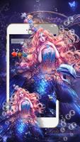 Unique theme of mermaid mobile phone Affiche