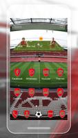 Arsenal Real Football Theme Affiche