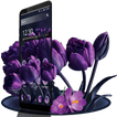 Purple Tulip Flower Theme