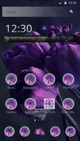 Purple Tulip Flower Theme capture d'écran 3