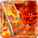 Calavera Hellfire Lava Skull Theme APK