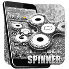 Prata Inquietação Spinner Tema ícone