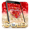 Dorado Diamante Corazón Tema