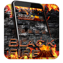 燃燒的火焰熔岩主題 黑色烈焰火山壁紙 APK