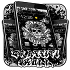 Hip Hop Graffiti Skull Theme أيقونة