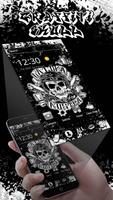 Hip Hop Graffiti Skull Theme تصوير الشاشة 1