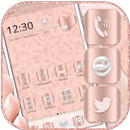 Blush Feathers & Pearls Launcher Theme APK