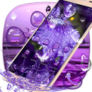 Purple Water Drops Theme APK