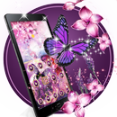 APK HD Violet Lavender Butterfly Theme